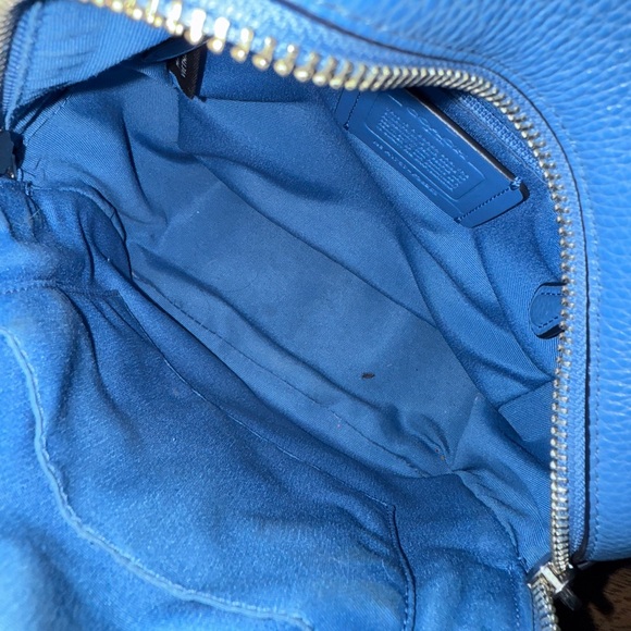Coach Vibrant Blue Leather Backpack - Picture 7 of 11